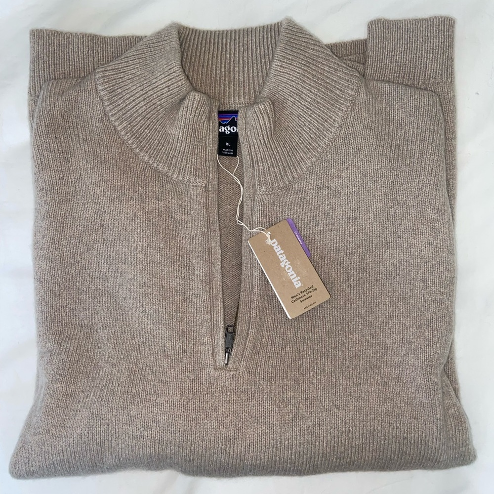 Patagonia Men's Recycled Cashmere 1/4-Zip Sweater